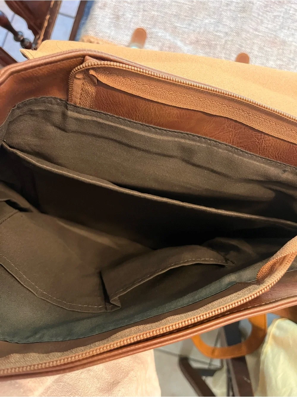 Leatherish bookbag